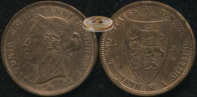 Джерси. 1/12 шиллинга. 1894 (aUnc)
