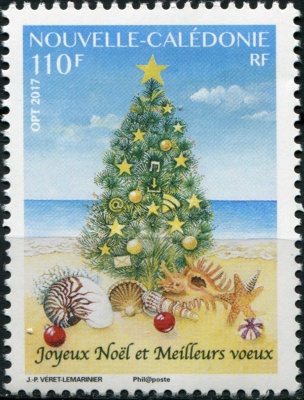 Новая Каледония. 2017. Рождество и Новый год 2017-2018 (Почтовая марка. MNH OG)