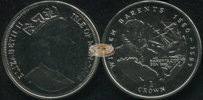 Остров Мэн. 1 крона. 2000 (Unc)