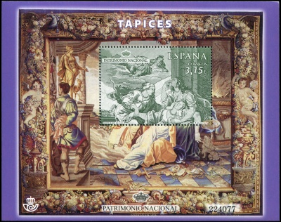 Испания. 2014. Гобелен "Смерть Дидоны" (Блок. MNH OG)