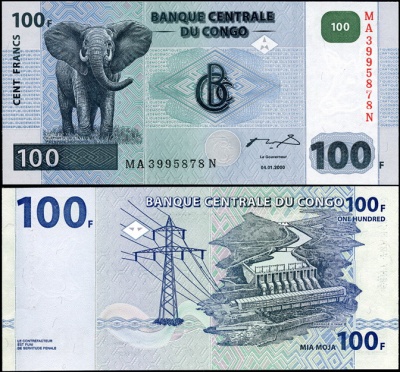 Конго. 100 франков (Unc) 2000