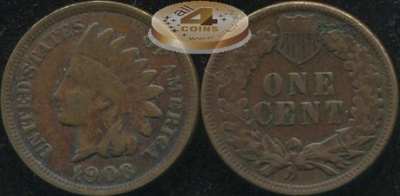 США. 1 цент. 1906 (XF)