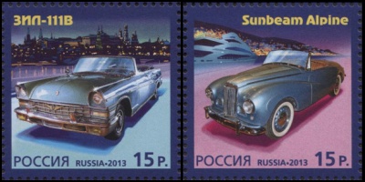 Россия. 2013. История автомобилестроения (Серия почтовых марок. MNH OG)