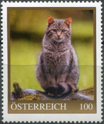 Австрия. 2023. Дикая кошка (Почтовая марка. MNH OG)