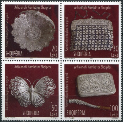 Албания. 2011. Изделия из серебра (Квартблок. MNH OG)