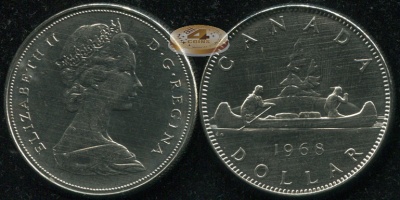 Канада. 1 доллар. 1968 (Unc)