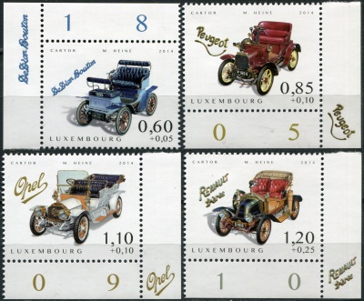 Люксембург. 2014. Старинные автомобили (I) (Серия. MNH OG)