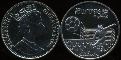 Гибралтар. 1 крона. 1996 (Prooflike)