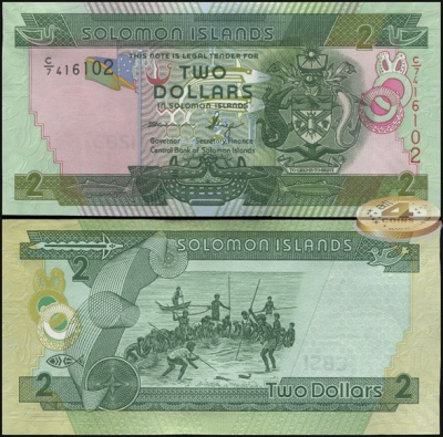 Соломоновы о-ва. 2 доллара (Unc) 2011