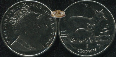 Остров Мэн. 1 крона. 2012 (Unc)