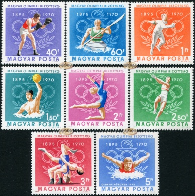 Венгрия. 1970. 75 лет Олимпийскому Комитету Венгрии (Серия. MNH OG)