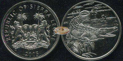 Сьерра Леоне. 1 доллар. 2005 (Unc)