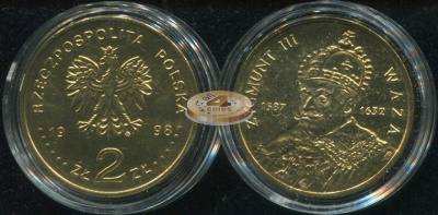 Польша. 2 злотых. 1998 (Unc)