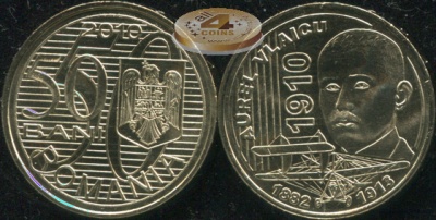 Румыния. 50 бани. 2010 (Unc)