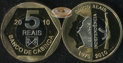 Кабинда. 5 риалов. 2010 (Unc. Биметалл)