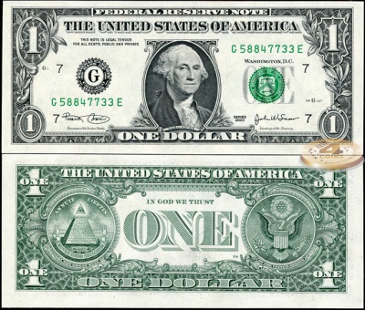 США. 1 доллар (Unc) 2003.G