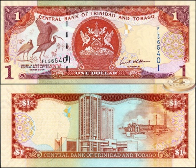 Тринидад и Тобаго. 1 доллар (Unc) 2006