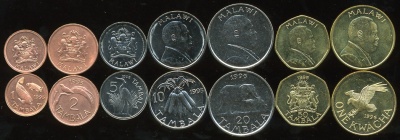 Малави. Набор №1 (7 монет) 1995-2005