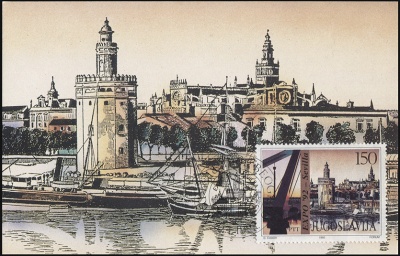 Югославия. 1992. EXPO. Сивилья '92 (Картмаксимум. M)