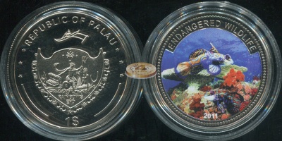Палау. 1 доллар. 2011 (Proof. Эмаль)