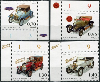 Люксембург. 2015. Старинные автомобили (II) (Серия. MNH OG)