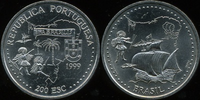 Португалия. 200 эскудо. 1999 (Unc)