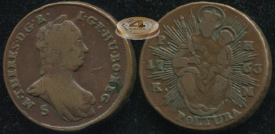 Священная Римская империя (Венгрия). 1 полтура. 1763 (VF/aVF)
