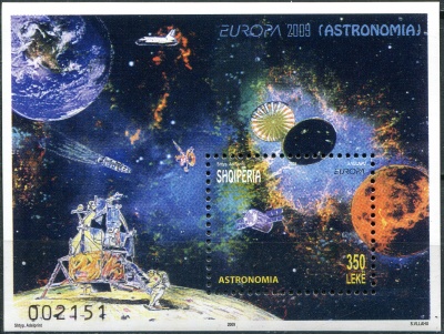 Албания. 2009. Астрономия (Почтовый блок. MNH OG)