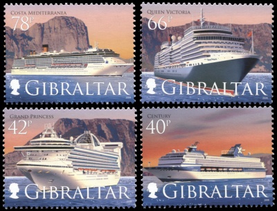 Гибралтар. 2008. Круизные корабли IV (Серия. MNH OG)