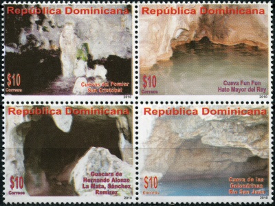 Доминиканская республика. 2010. Охраняемые Пещеры (Квартблок. MNH OG)