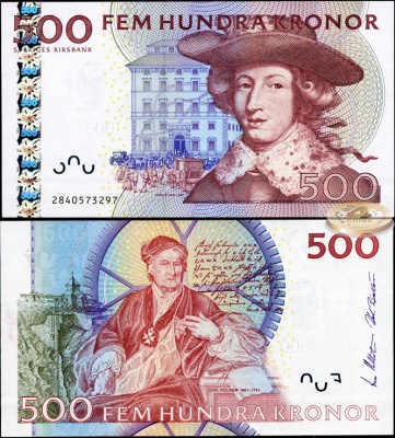 Швеция. 500 крон (Unc) 2002