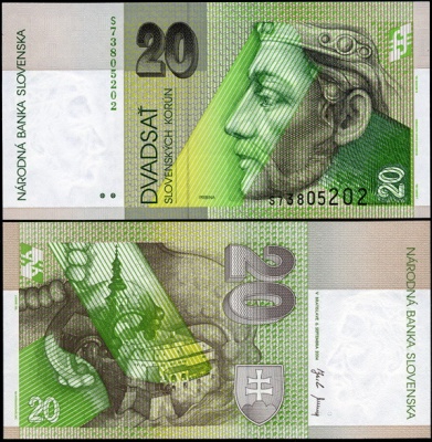 Словакия. 20 крон (Unc) 2004