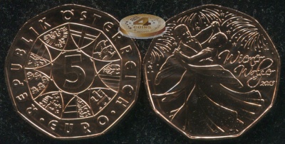 Австрия. 5 евро. 2012 (Unc)