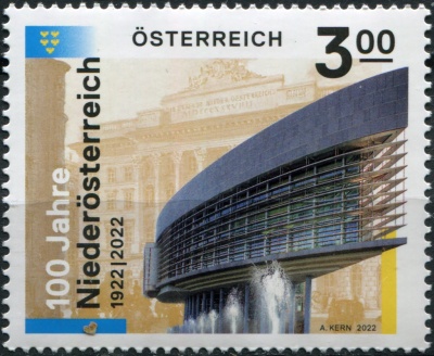 Австрия. 2022. 100-летие Нижней Австрии (Почтовая марка. MNH OG)