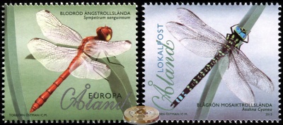 Аландские острова. 2012. Стрекозы (Серия. MNH OG)