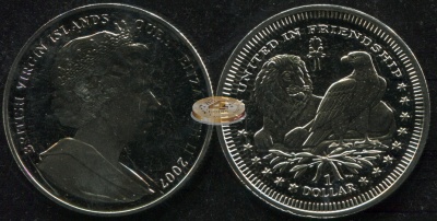 Британские Виргинские о-ва. 1 доллар. 2007 (Unc)