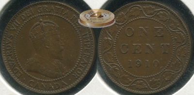 Канада. 1 цент. 1910 (aUnc)