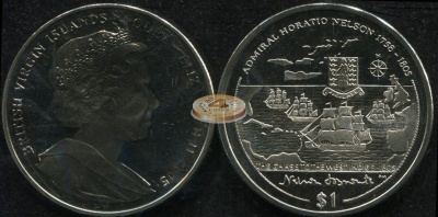 Британские Виргинские о-ва. 1 доллар. 2005 (Unc)