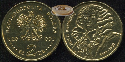 Польша. 2 злотых. 2000 (Unc)