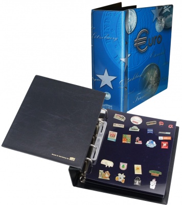 Альбом EURO Compact для значков (пинов). Без шубера. С 5 листами (SAFE)