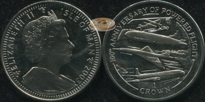 Остров Мэн. 1 крона. 2003 (Unc)