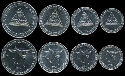 Никарагуа. Набор №1 (4 монеты) 1994
