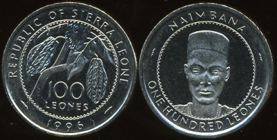 Сьерра Леоне. 100 леоне. 1996 (Unc)
