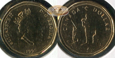 Канада. 1 доллар. 1995 (Unc)