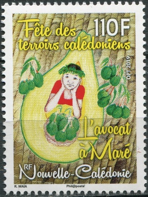Новая Каледония. 2019. Фестиваль авокадо (Почтовая марка. MNH OG)
