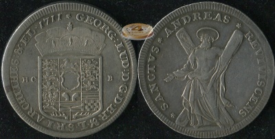 Германия (Брайншвайг-Люнебург). Рейхсталер. 1711 (aXF/XF. Серебро)
