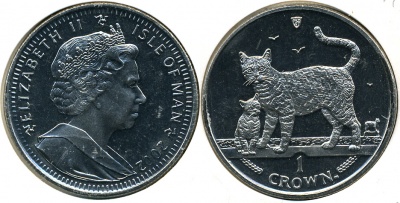 Остров Мэн. 1 крона. 2002 (Unc)