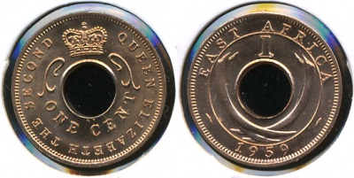 Британская Восточная Африка. 1 цент. 1959 (Unc)