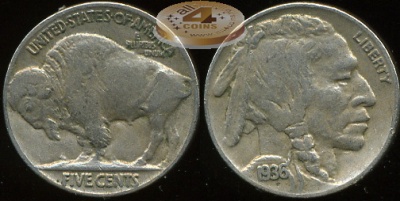 США. 5 центов. 1936 (VF+)
