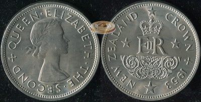 Новая Зеландия. 1 крона. 1953 (Unc)